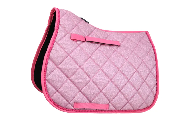 Hy Equestrian Glitzy Saddle Pad in Pink